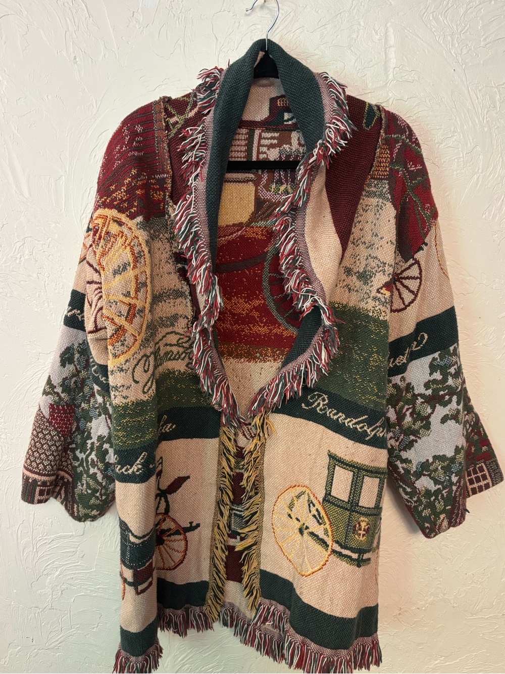 Handmade Stage Wagon Blanket Duster, Up-cycle